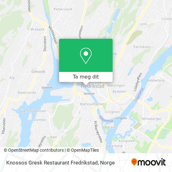 Knossos Gresk Restaurant Fredrikstad kart