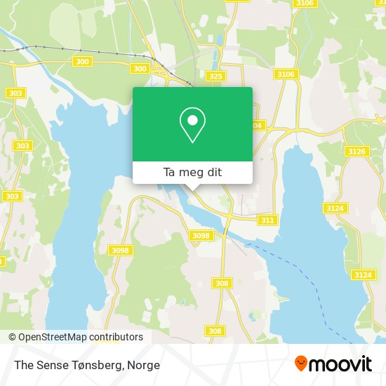 The Sense Tønsberg kart