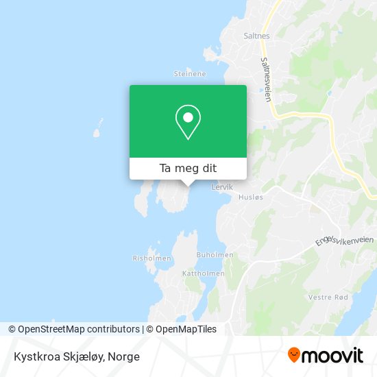 Kystkroa Skjæløy kart