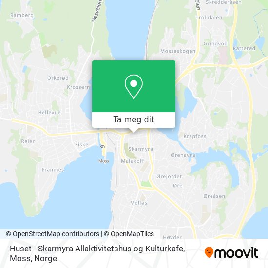 Huset - Skarmyra Allaktivitetshus og Kulturkafe, Moss kart
