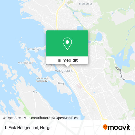 K-Fisk Haugesund kart