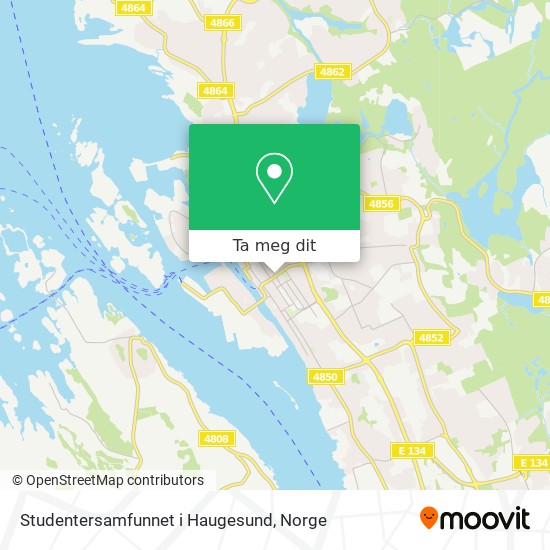Studentersamfunnet i Haugesund kart