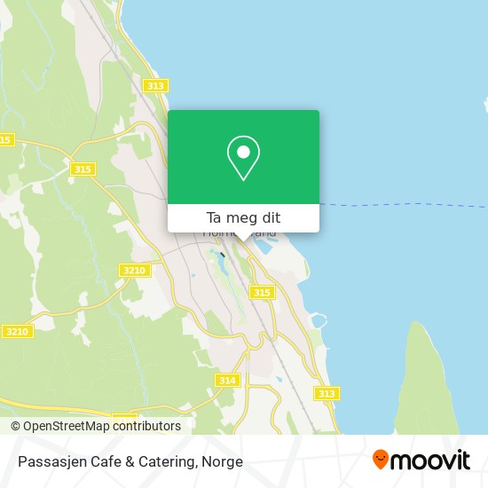 Passasjen Cafe & Catering kart