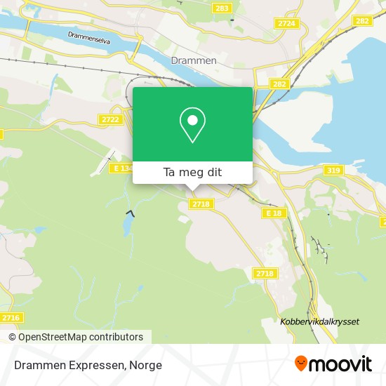 Drammen Expressen kart