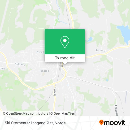 Ski Storsenter-Inngang Øst kart