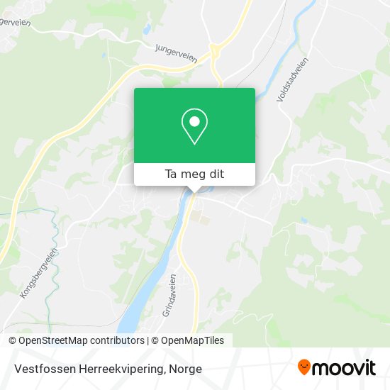 Vestfossen Herreekvipering kart