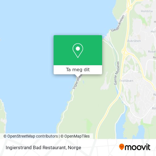 Ingierstrand Bad Restaurant kart