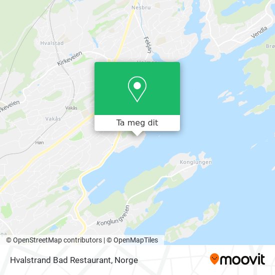 Hvalstrand Bad Restaurant kart