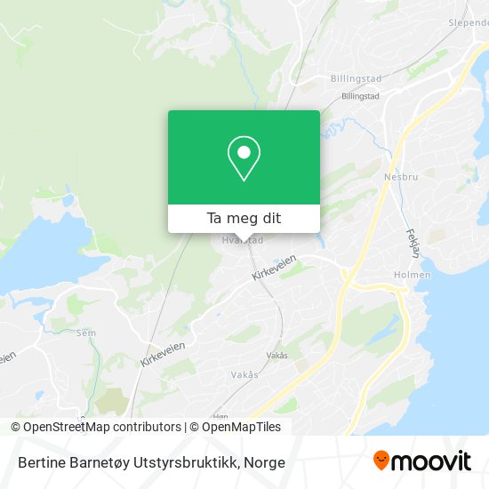 Bertine Barnetøy Utstyrsbruktikk kart