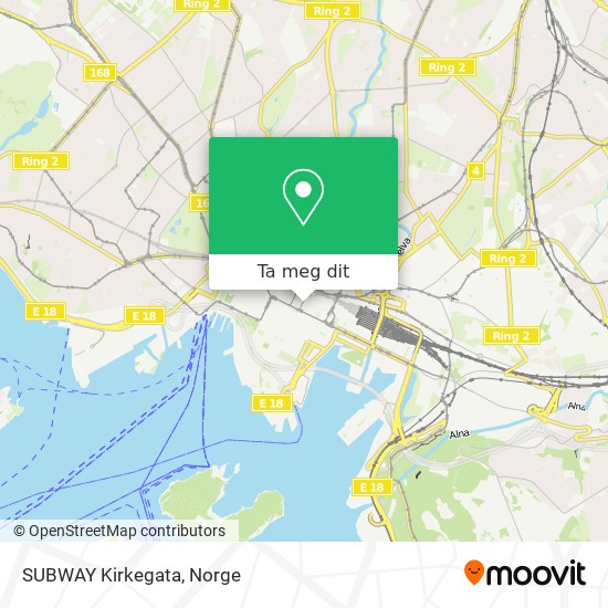 SUBWAY Kirkegata kart