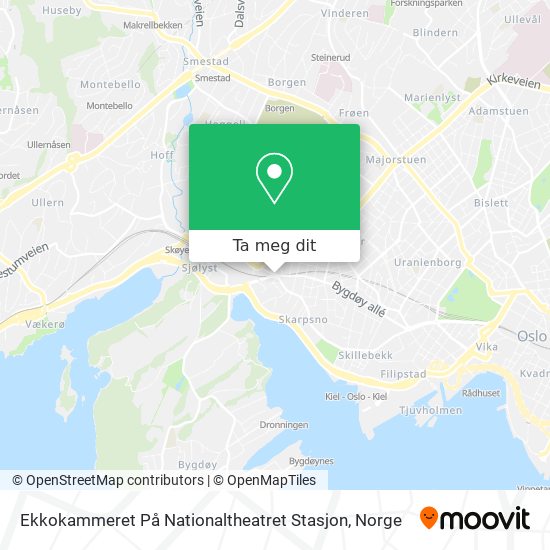 Ekkokammeret På Nationaltheatret Stasjon kart