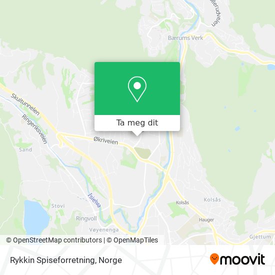 Rykkin Spiseforretning kart