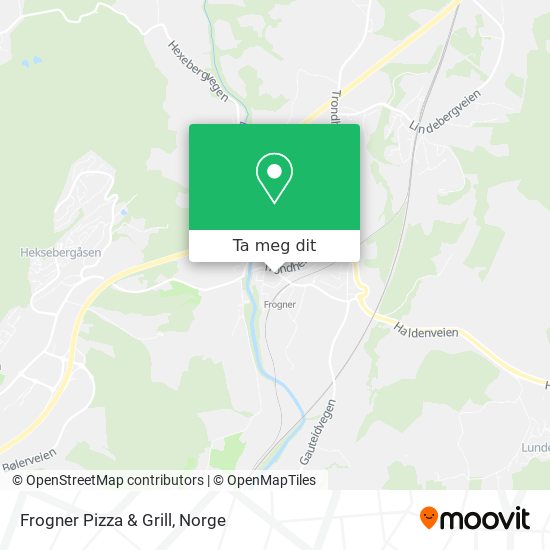 Frogner Pizza & Grill kart