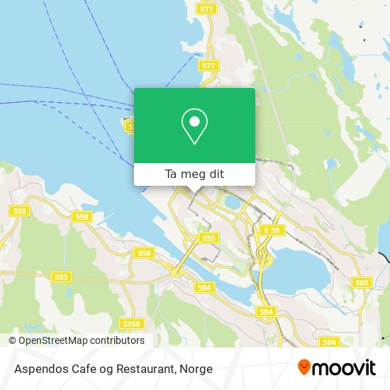 Aspendos Cafe og Restaurant kart