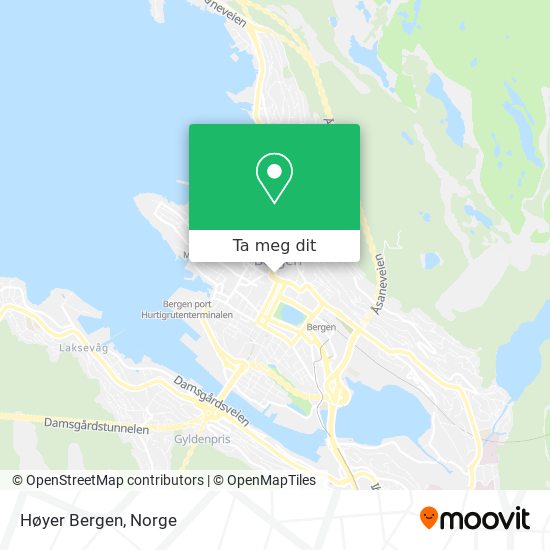 Høyer Bergen kart