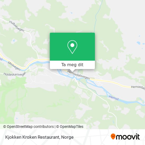 Kjokken Kroken Restaurant kart