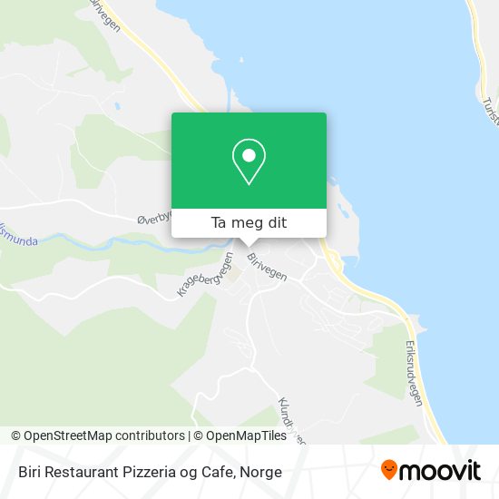Biri Restaurant Pizzeria og Cafe kart