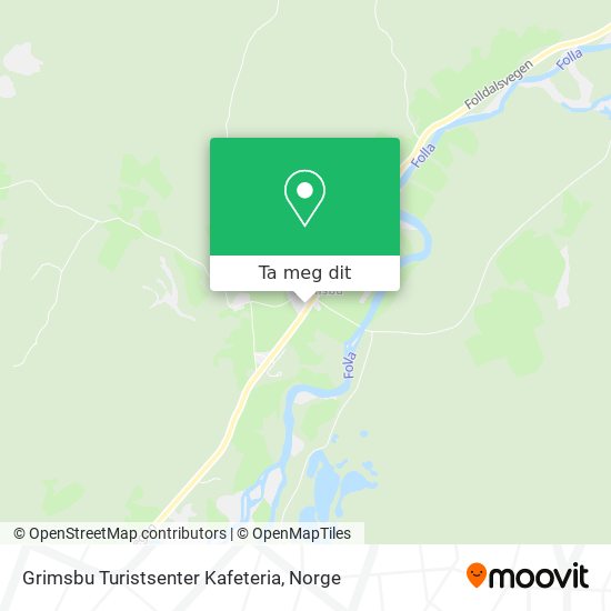 Grimsbu Turistsenter Kafeteria kart