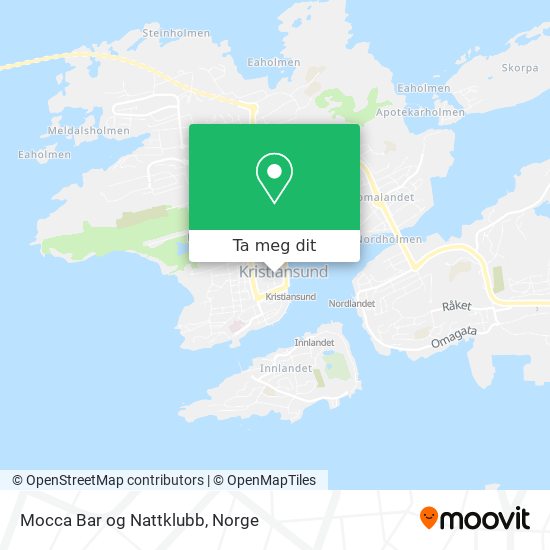 Mocca Bar og Nattklubb kart