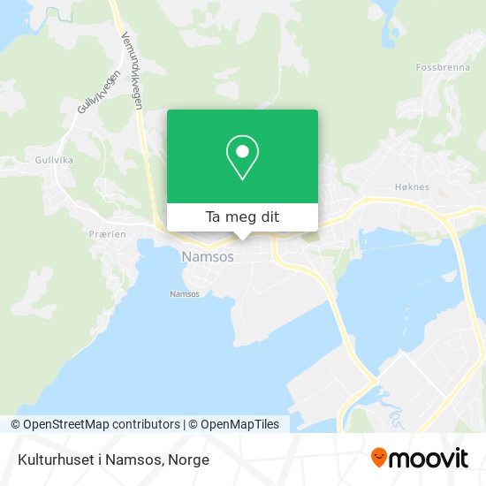 Kulturhuset i Namsos kart