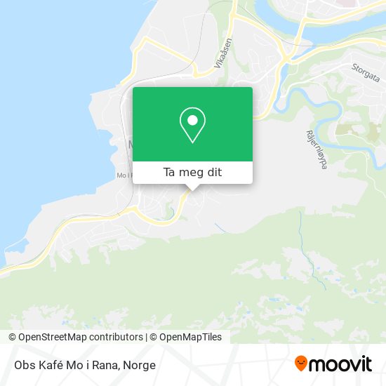 Obs Kafé Mo i Rana kart