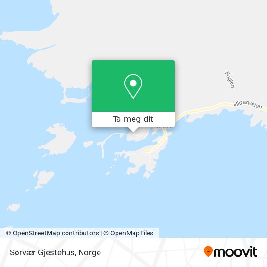 Sørvær Gjestehus kart