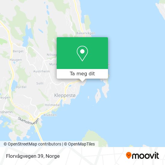 Florvågvegen 39 kart