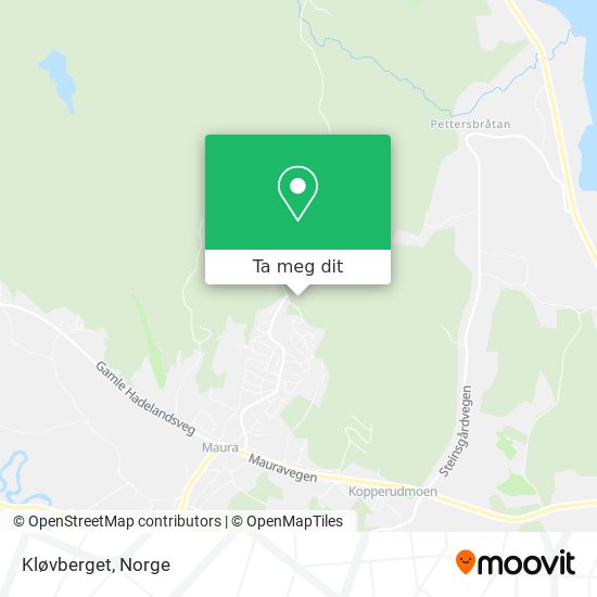 Kløvberget kart