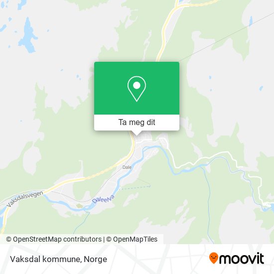 Vaksdal kommune kart