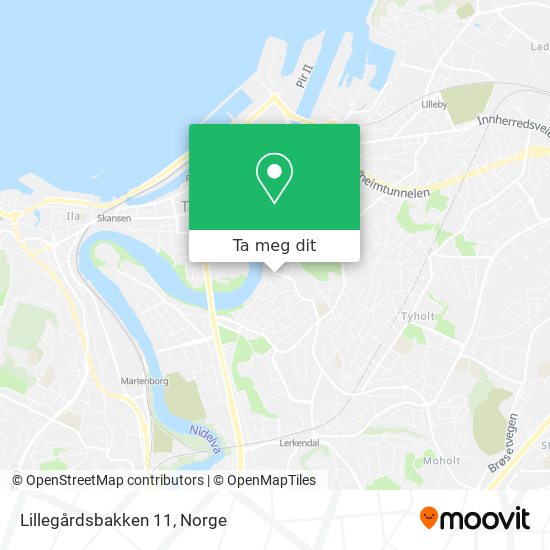 Lillegårdsbakken 11 kart