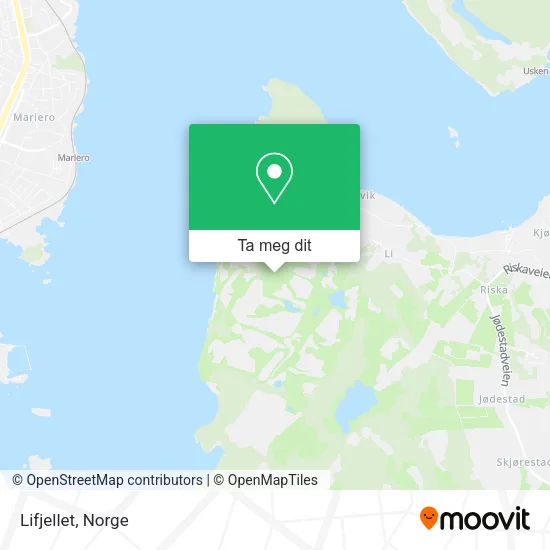 Lifjellet kart