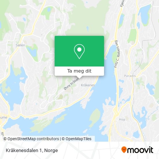 Kråkenesdalen 1 kart