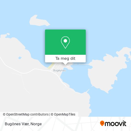 Bugönes Vær kart
