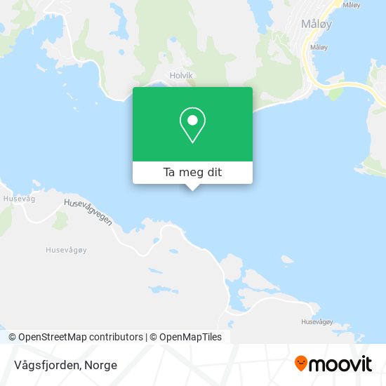 Vågsfjorden kart