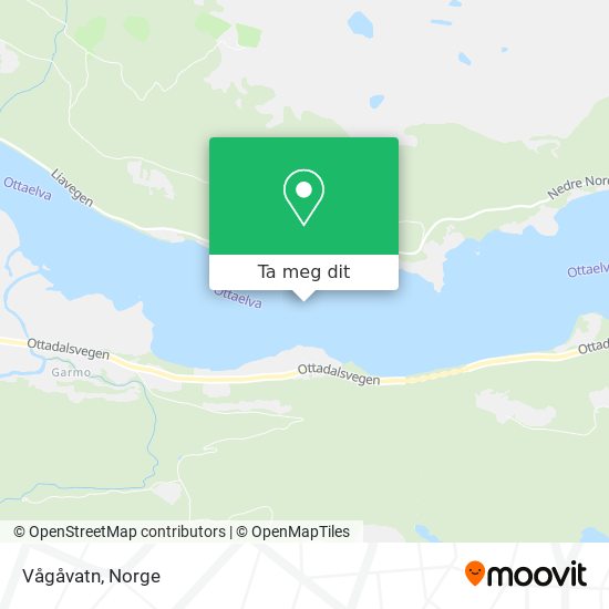 Vågåvatn kart