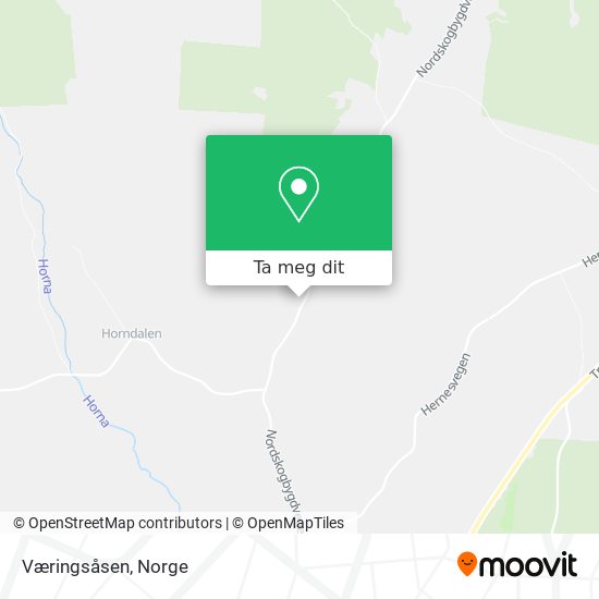 Væringsåsen kart