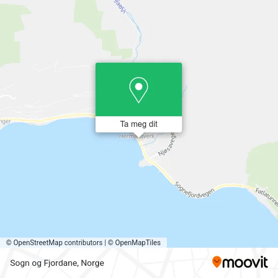 Sogn og Fjordane kart
