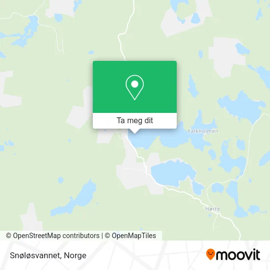 Snøløsvannet kart