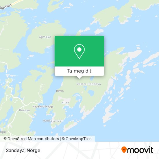 Sandøya kart