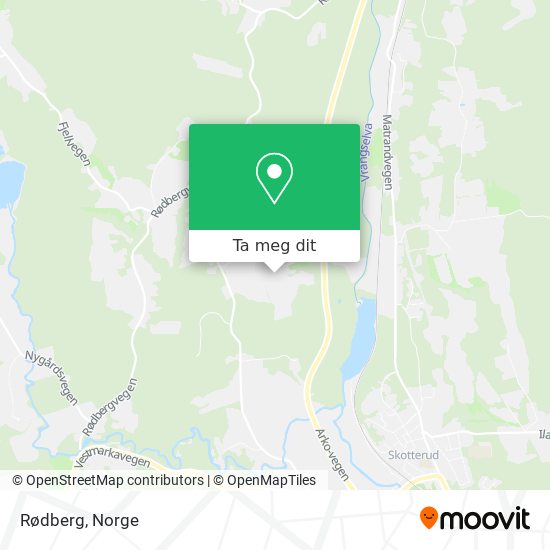 Rødberg kart