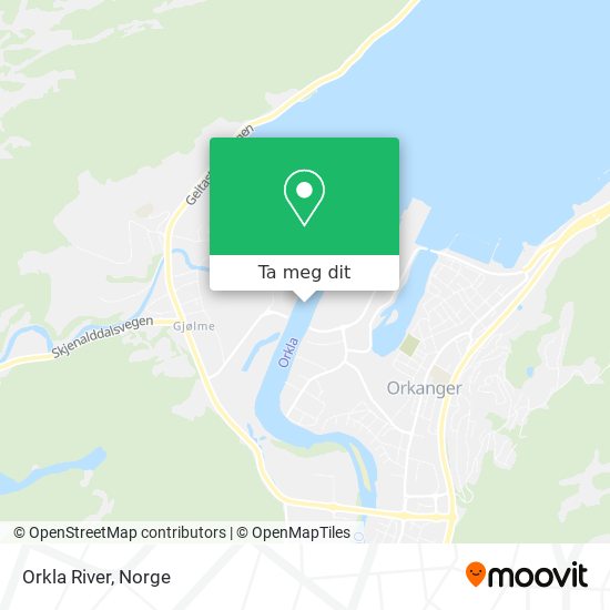 Orkla River kart