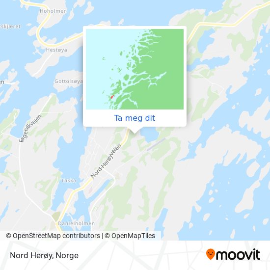 Nord Herøy kart