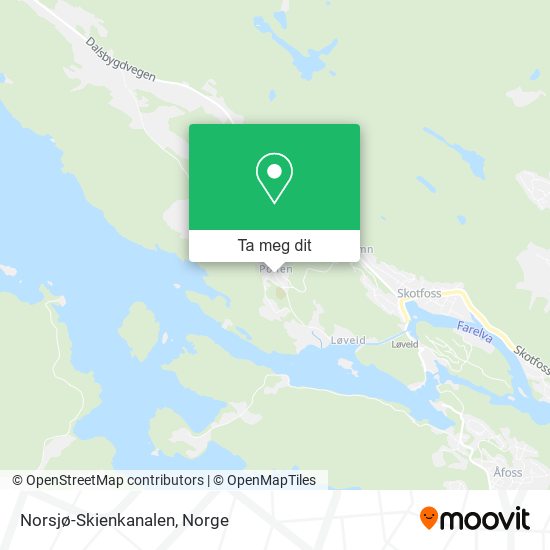 Norsjø-Skienkanalen kart
