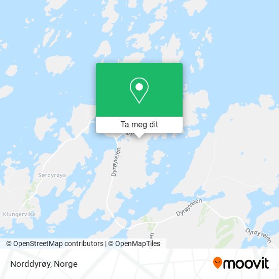 Norddyrøy kart