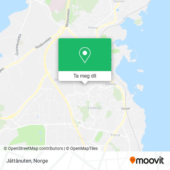 Jåttånuten kart