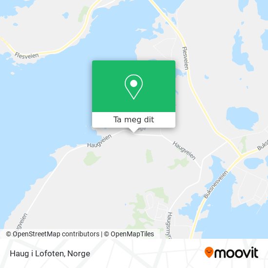 Haug i Lofoten kart