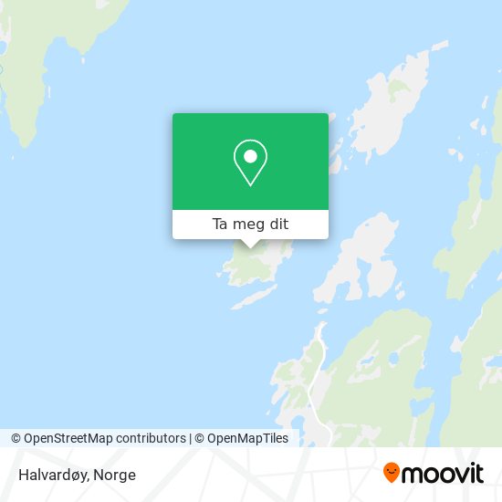 Halvardøy kart