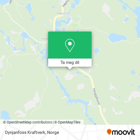 Dynjanfoss Kraftverk kart