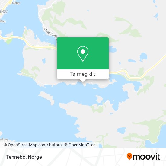Tennebø kart
