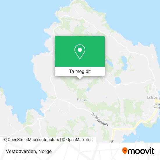 Vestbøvarden kart